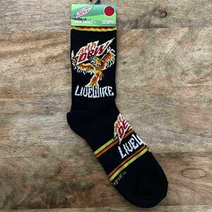 5/$20 NEW Adult Mountain Dew Live Wire Socks